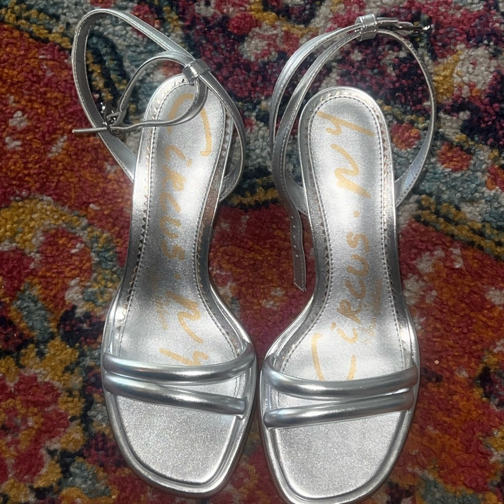 Circus by Sam Edelman Metallic Silver Sandals